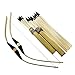 2-Pack Handmade Wooden Bow and Arrow Set-24 Wood Arrows and 2 Quivers