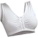 Snap Front Closure Bra B/C/D White