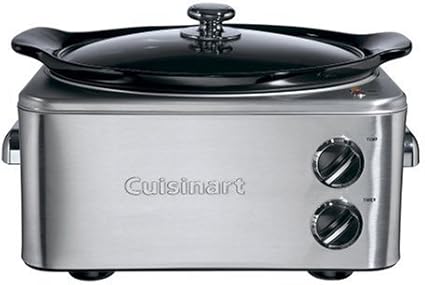 Cuisinart Csc650u Slow Cooker Stainless Steel 6 5 Litre Amazon Co Uk Kitchen Home