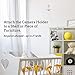 Baby Monitor Mount Camera Shelf - Flexible Video Stand for Nursery - Universal Holder Compatible with Infant Optics DXR 8 and Most Baby Monitors - Attaches to Crib Cot Shelves or Furniture