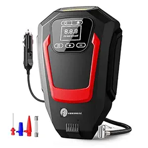TIREWELL Tyre Inflator Digital Portable Touchscreen Rapid Super Fast Heavy Duty Air Compressor Auto Shut Off LED Light Car SUV Bike Inflation DC 12V - 200 PSI