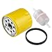 Harbot 52 050 02-S 25 050 34-S Oil Filter with 24 050 02-S Fuel Filter for Kohler CH11-CH25 CV11-CV22 M18-M20 MV16-MV20 K582 CV640 SV730 SV810 SV820 SV830 SV840 Engine primary
