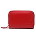 YOUNA Credit Card Wallet, RFID Blocking Genuine Leather Credit Card Holder for Women Red