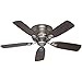 Hunter 51060 Low Profile IV Ceiling Fan 42 inches Antique Pewter