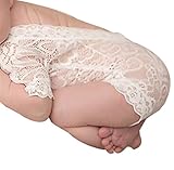 Newborn Infant Baby Photography Lace Romper Jumpsuit Princess Clothes By Luca (White)