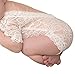 Newborn Infant Baby Photography Lace Romper Jumpsuit Princess Clothes By Luca (White)