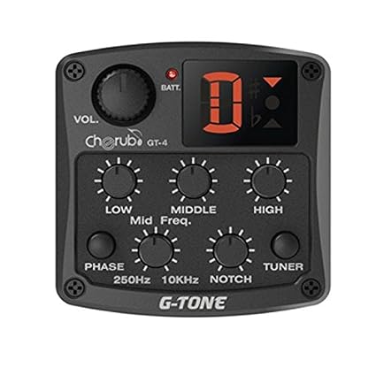 Cherub, Acoustic Guitar Pickup and Preamp, Gtone GT-4: Amazon.in:  Electronics