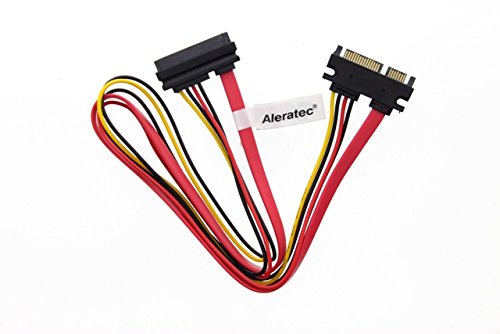 Aleratec 250342 20 in. Slimline 22-Pin SATA Male to Female Data and Power Extension Adapter Cable 6-Pack