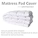 Pillowtop Mattress Pad Cover California King Size - Hypoallergenic - Cotton Down Alternative Filled Mattress Topper