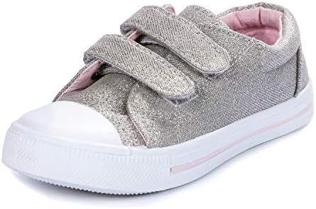 Toddler Sneakers for Boys and Girls Cartoon Dual Hook and Loops Sneakers Baby Canvas Shoes