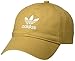 adidas Originals Men's Relaxed Fit Strapback Hat, Raw Sand Brown/White, One Size