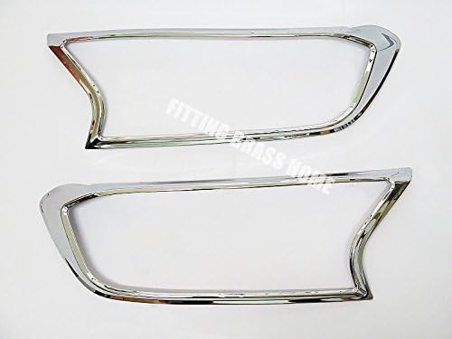 New Chrome Headlight Cover Lamps Trim For Ford Ranger Minor Change Mk2 T6 2015 2016 Pair