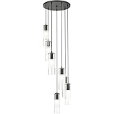 Z-Lite 824P-7R-MB Alton Chandelier, 7-Light 420 Total Watts, Matte Black