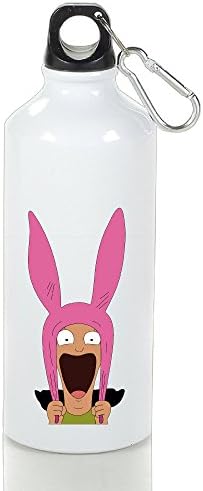 EVALY Bob's Burgers Stylish Climbing Kettle Cups White With Carabiner Hook,400-600ml /6.5OZ