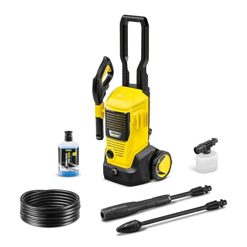 Kärcher Idropulitrice K 5 FJ, max. 145 bar, portata: 500 l/h, superficie: 40 m²/h, filtro acqua, peso: 6,3 kg, pistola e tubo flessibile ad alta pressione, ugello rotante, Vario Power, ugello schiuma
