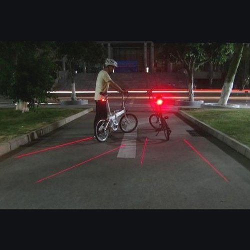 Candance 2 Laser 5 LED Cycling Bicycle Bike Flash Taillight