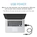 SZMDLX USB Bluetooth 5.0+EDR Adapter, Mini Bluetooth Transmitter Receiver, Wireless Audio Adapter with 3.5mm AUX for Car Headphones PC TV Home Stereo, USB Power Supply, No Driver Required