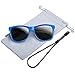 RIVBOS Rubber Kids Polarized Sunglasses With Strap Glasses Shades for Boys Girls Baby and Children Age 3-10 RBK023 （Blue）