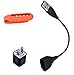 Smaier Colorful Replacement Silicone and Metal Clip Holder for Fitbit One + USB Charging Cable + Wall Charger