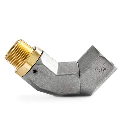 Autone Car Oil Pipe Connector,3/4" 360 Degree Universal Rotary Oil Pipe Connector Fuel Transfer Hose Joint