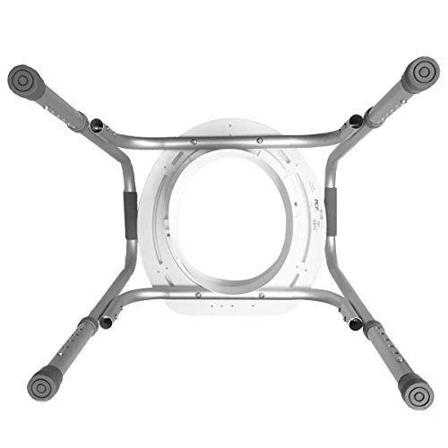 PCP Raised Toilet Seat and Safety Frame (TwoinOne), Adjustable Rise