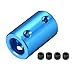 uxcell 10mm to 10mm Bore Rigid Coupling Set Screw L25XD16 Aluminum Alloy,Shaft Coupler Connector,Motor Accessories,Blue