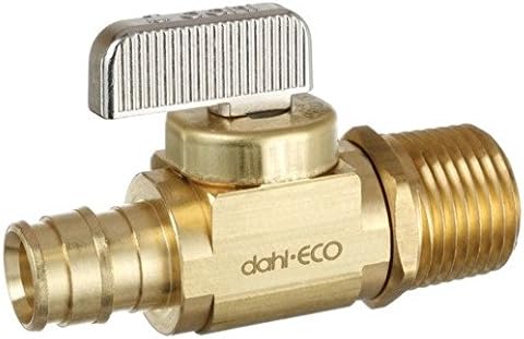 1/2" Expansion PEX x 1/2" MIP Brass Ball Valve, Lead Free (Rough Brass) {521-PRPX3-01}