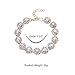 Ammei Bridal Wedding Jewelry for Brides with Crystal Side Comb Earrings Necklace Bracelets 5 Pieces (Rose Gold)