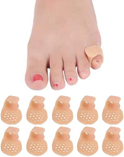 5 Pairs-Pinky Toe Cushion Splint, Gel Toe Separators, Little Toe Straightener with Loop, Pinky Toe Separators for Men Women, Prevent Blisters, Corn, Pain Relief