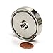 CMS Magnetics 150 LB Holding Power Neodymium Round Base Magnet w/Countersunk Hole OD 1.89