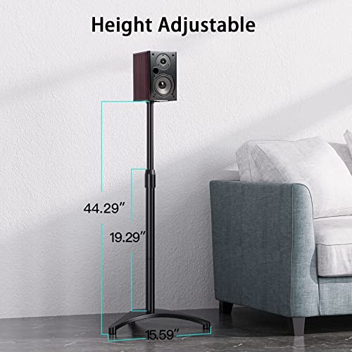 PERLESMITH Speaker Stands Height Adjustable 19.2944.29 Inch with Cable