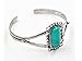 Cafurty Bella Bangle Adjustable Vintage Silver Plated Turquoise Alloy Bracelet For Women