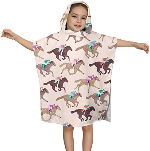 超お買い得大特価 子供用バスタオルhorse フード付きバスタオル 2 8歳子供用ビーチタオル バスタオル 子供用 バスローブタオル ビーチタオルフード付き ポンチョタオル 女の子 男の子 動物柄プール タオル 大安売り