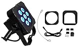 American DJ FLAT PAR TRI7XS | Snoot Frame 21 Watt LED Par with TRI LEDs