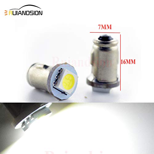 Ruiandsion Dashboard Light LED Bulbs BA7S 5050 1SMD 30lm White 12V Auto