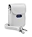 Katia Case for Fujifilm Instax Mini Link Smartphone Printer, Polaroid Film Storage Bag with Shoulder Strap - Ash White