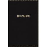 KJV, Thinline Bible, Large Print, Leathersoft, Black, Red Letter Edition, Comfort Print
