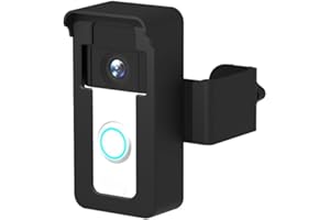 HEKIWAY Doorbell Door Mount,Ring Camera Mount, Upgraded Anti-Theft Blink Video Doorbell Mount Compatible with Ring Video Doorbell 4/3/3 Plus/2/1/,No-Drill Mounting Bracket,Video Doorbell Holder,Doorbell Stand