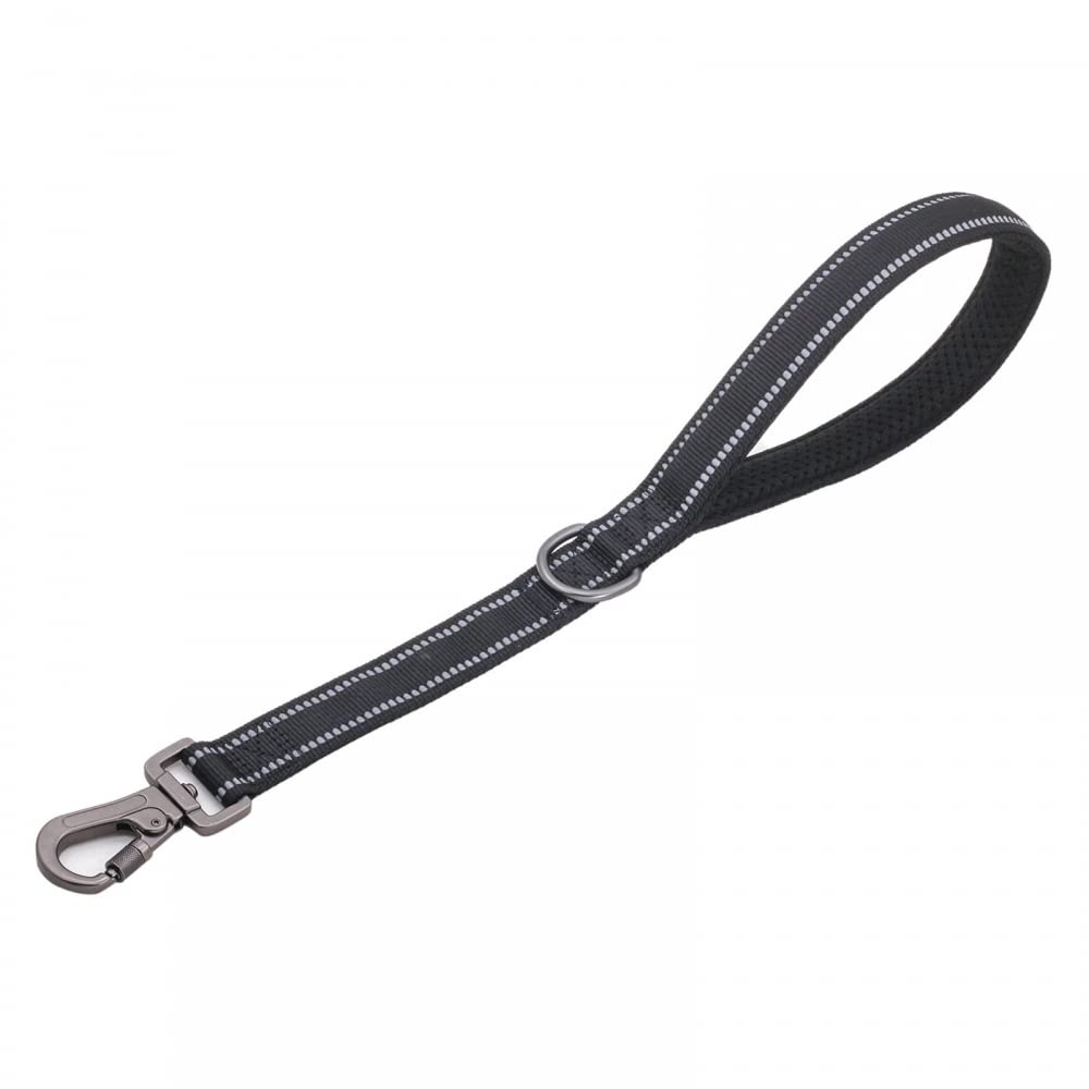 Short Dog Leash,18.5''Reflective Nylon Dog Leash with Handle for Large Medium Dogs Training Control