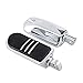 1 Pair Chrome & Rubber Streamliner Styled Foot Pegs for Harley Davidson Touring FLST FLH Road Glide Softail