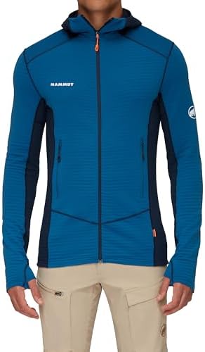 Mammut Men's Microlayer 2.0 HS Hooded Jacket Deep Ice L at Amazon
