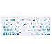 Case Star® Ocean Series High Quality Silicone Keyboard Cover Skin with Seaweed Marine Fish Seahorse Starfish for MacBook 13-Inch Unibody / Macbook Pro 13, 15, 17-Inch and Apple Wireless Keyboard (Ocean-White)