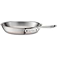 All-Clad Copper Core 5-Ply Stainless Steel Fry Pan 10 Inch Induction Oven Broiler Safe 600F Pots and Pans, Cookware Silver