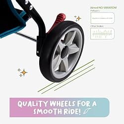 Swift Pet Stroller - Teal: Zipperless, Quality Mesh