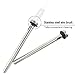 Coolzoom Beer Chill Sticks - Stainless Steel Wine Chillers - Beer and Beverage Coolers With A Tube Brush, Set of 2, Silver