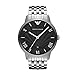 Emporio Armani Men's Quartz Watch with Stainless-Steel Strap, Silver, 20 (Model: AR1614)