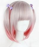 MapofBeauty Anime-Perücke – 30 Cm Kurze, Rote Cosplay-Perücke Aus Hitzebeständiger Faser