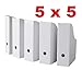 Royal 25 White Magazine File Holders Storage Boxes 12 1/4