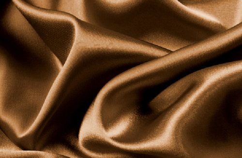 Soft silky satin solid mocha brown 4pc deep pocket shee…