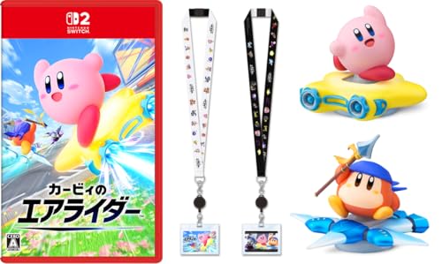 カービィのエアライダー -Switch2 +amiibo カービィ&ワープスター +amiibo バンダナワドルディ&ウィングスター(カービィのエアライダーシリーズ) & 【Amazon.co.jp限定】特典オリジナルネックストラップ(IDカードホルダー付き)